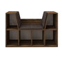 Hanah Home Estantería Livora Rustic Walnut